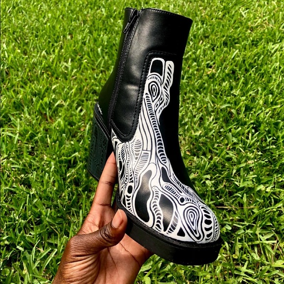 Custom Painted Boots - Picture 8 of 8